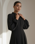 Dahliya Dress ا Obsidian Black