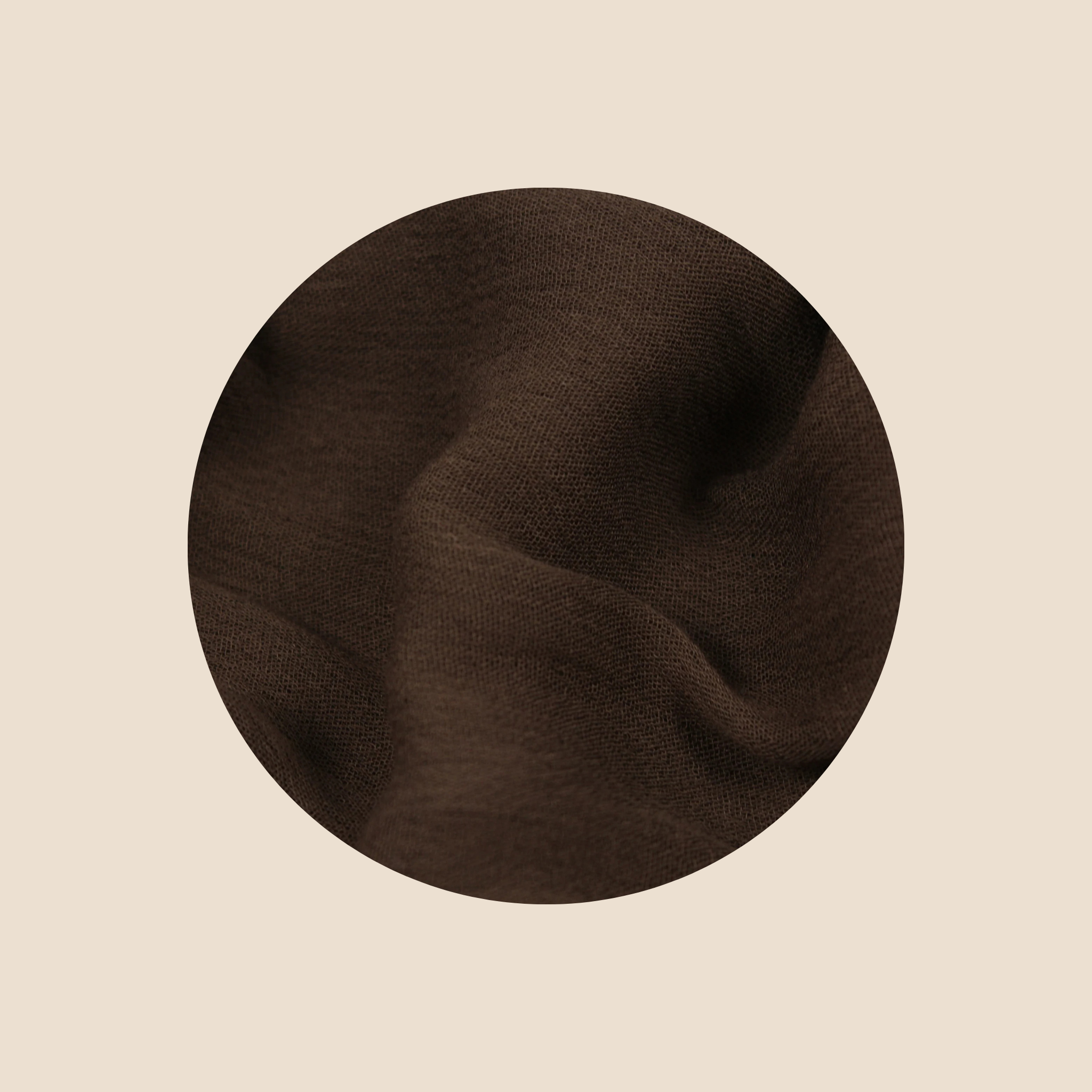 Cotton Hijab ا Dark Brown - H030