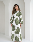 Anna Dress ا Olive green
