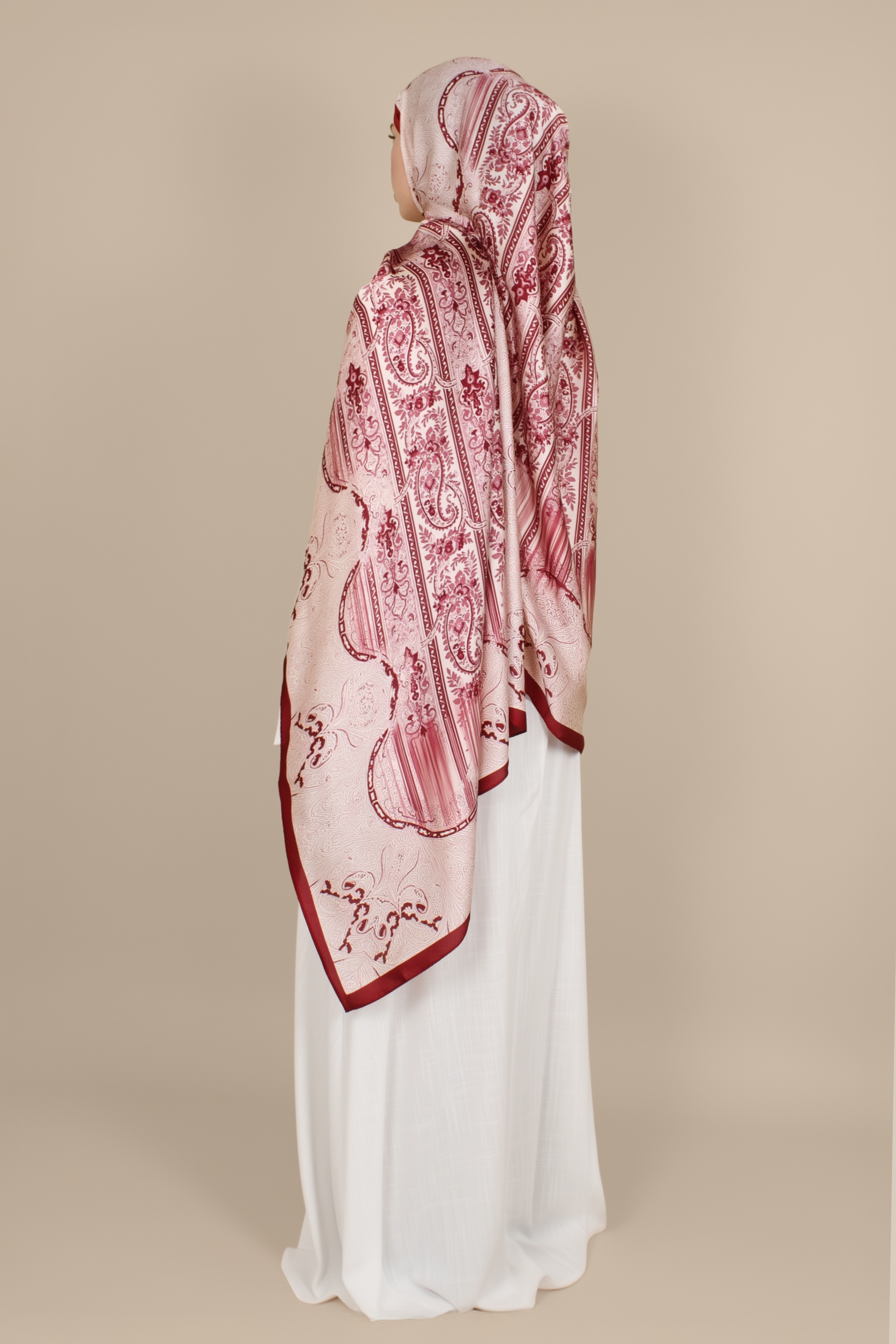 Oriental Silky Hijab ا Soft Pink