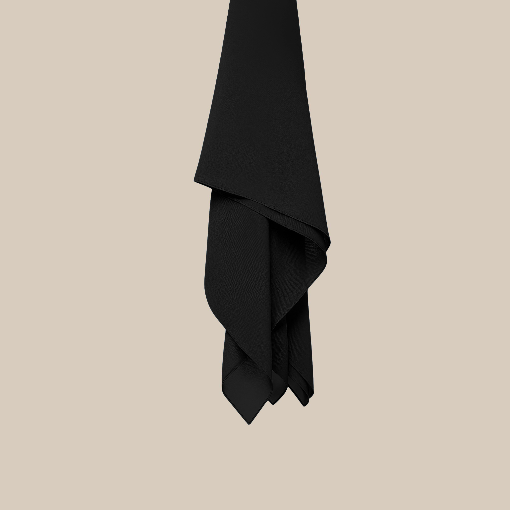 Orchid Opaque Chiffon Hijab ₪ Obsidian Black