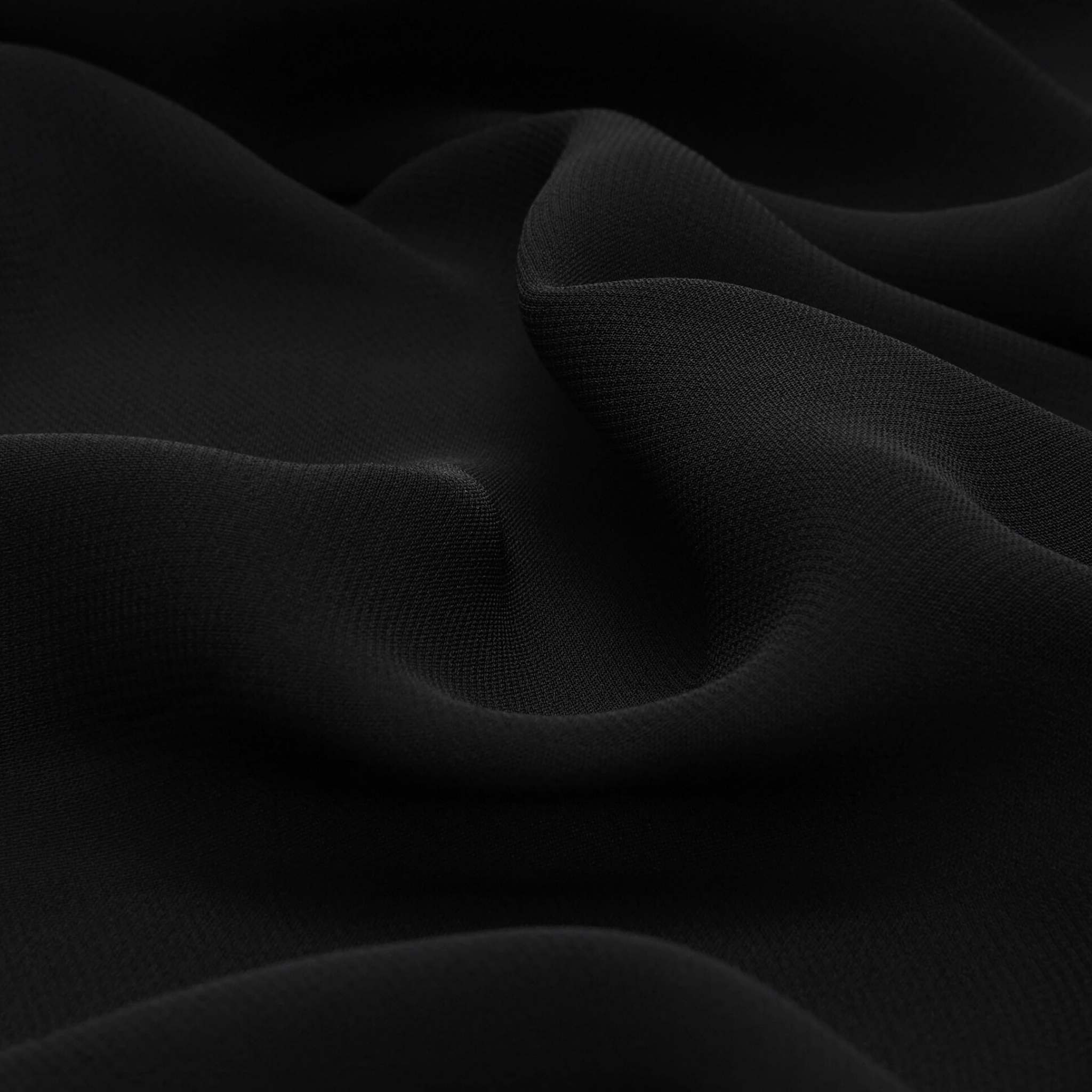 Orchid Opaque Chiffon Hijab ₪ Obsidian Black