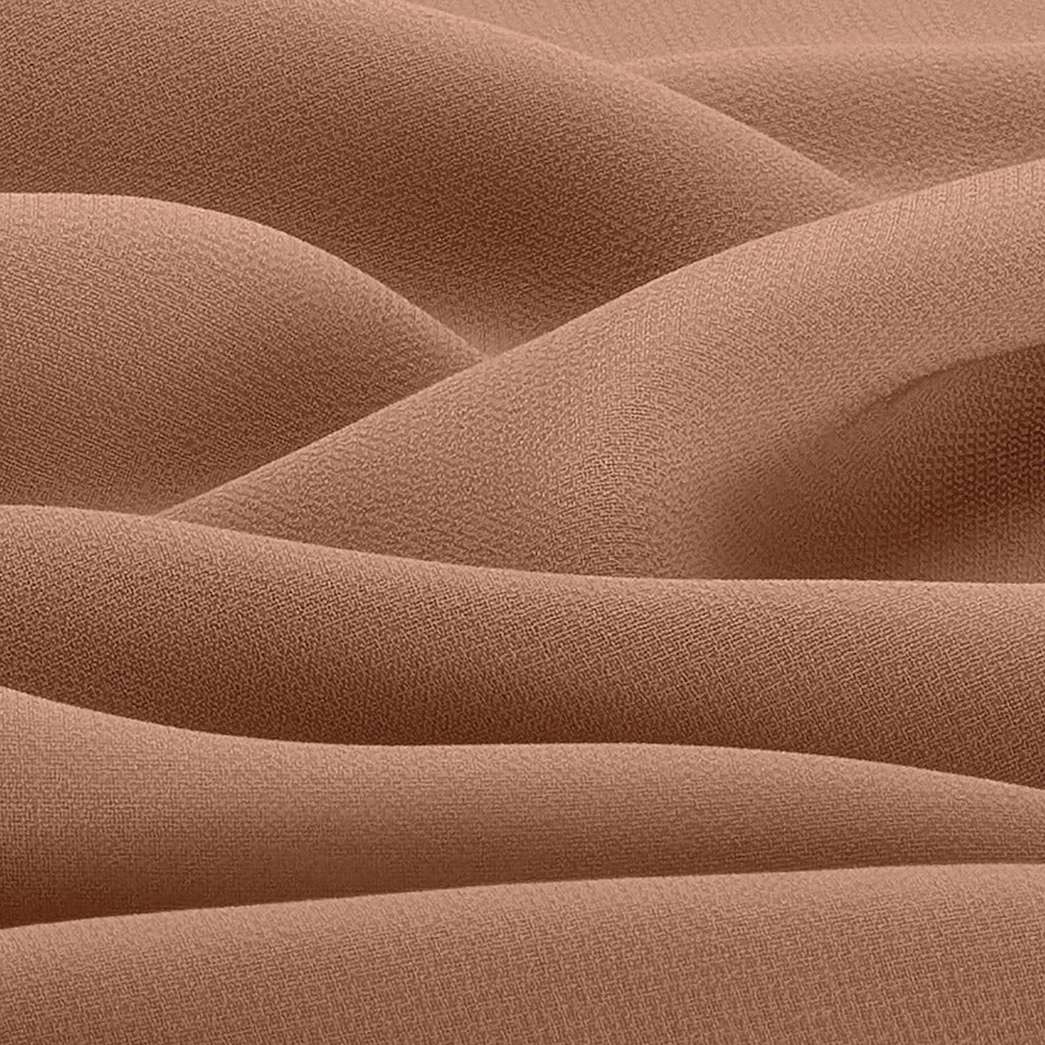 Orchid Opaque Chiffon Hijab ₪ Terracotta Rust