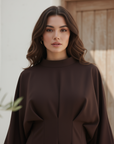 Dahliya Dress ا Celestial Brown