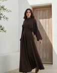 Dahliya Dress ا Celestial Brown