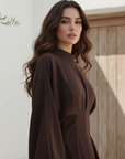 Dahliya Dress ا Celestial Brown