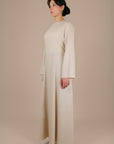 Elanor Linnen Cotton Dress ا Subtle beige