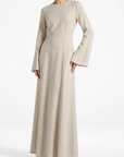 Elanor Linnen Dress ا Subtle beige