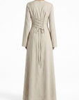 Elanor Linnen Dress ا Subtle beige