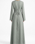 Elanor Linnen Dress ا Soft Mint