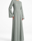 Elanor Linnen Dress ا Soft Mint