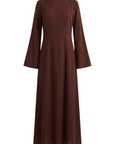 Elanor Linnen Dress ا Chestnut Brown