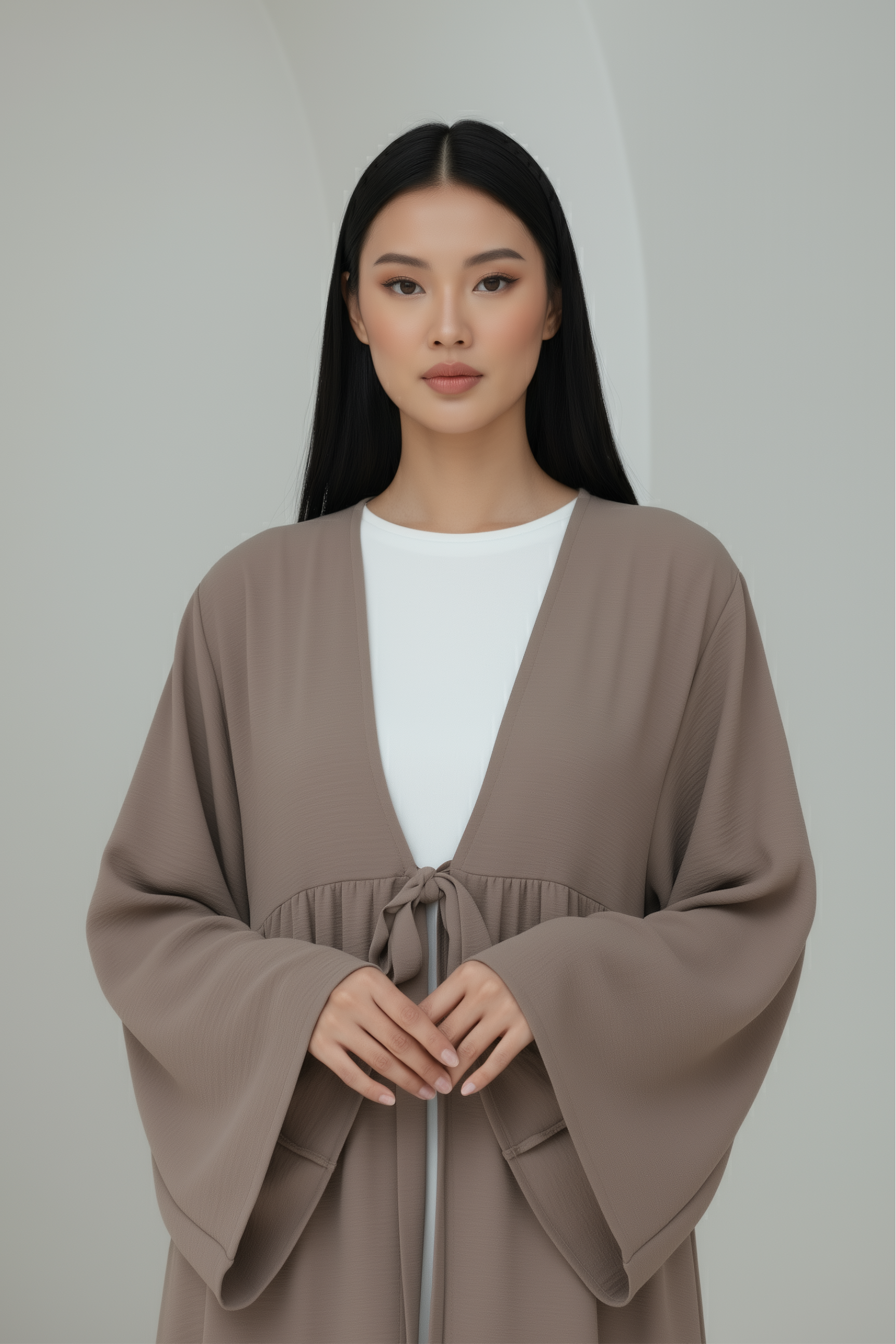 Lily Open Abaya ا Soft Linnen