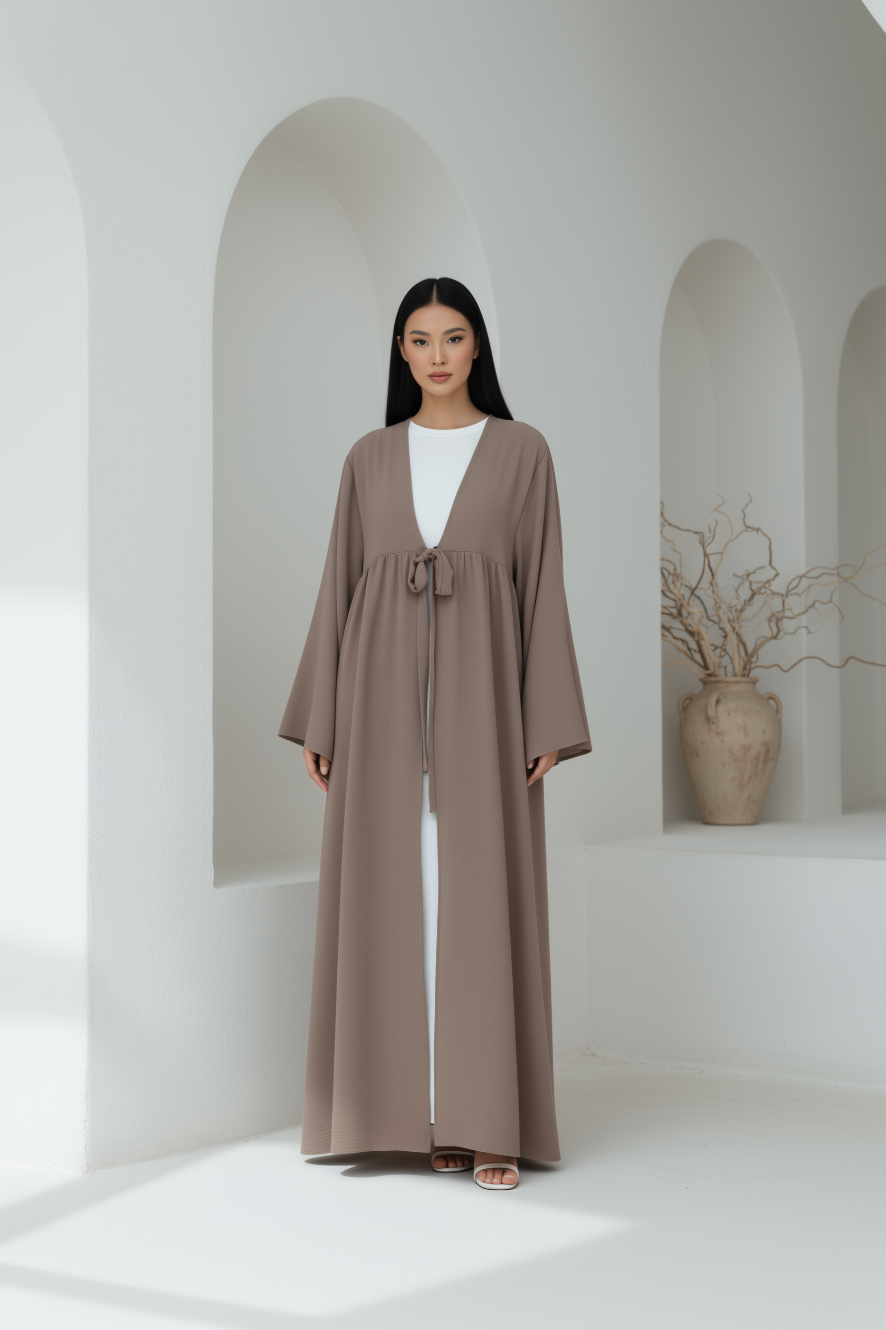 Lily Open Abaya ا Soft Linnen