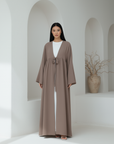 Lily Open Abaya ا Soft Linnen