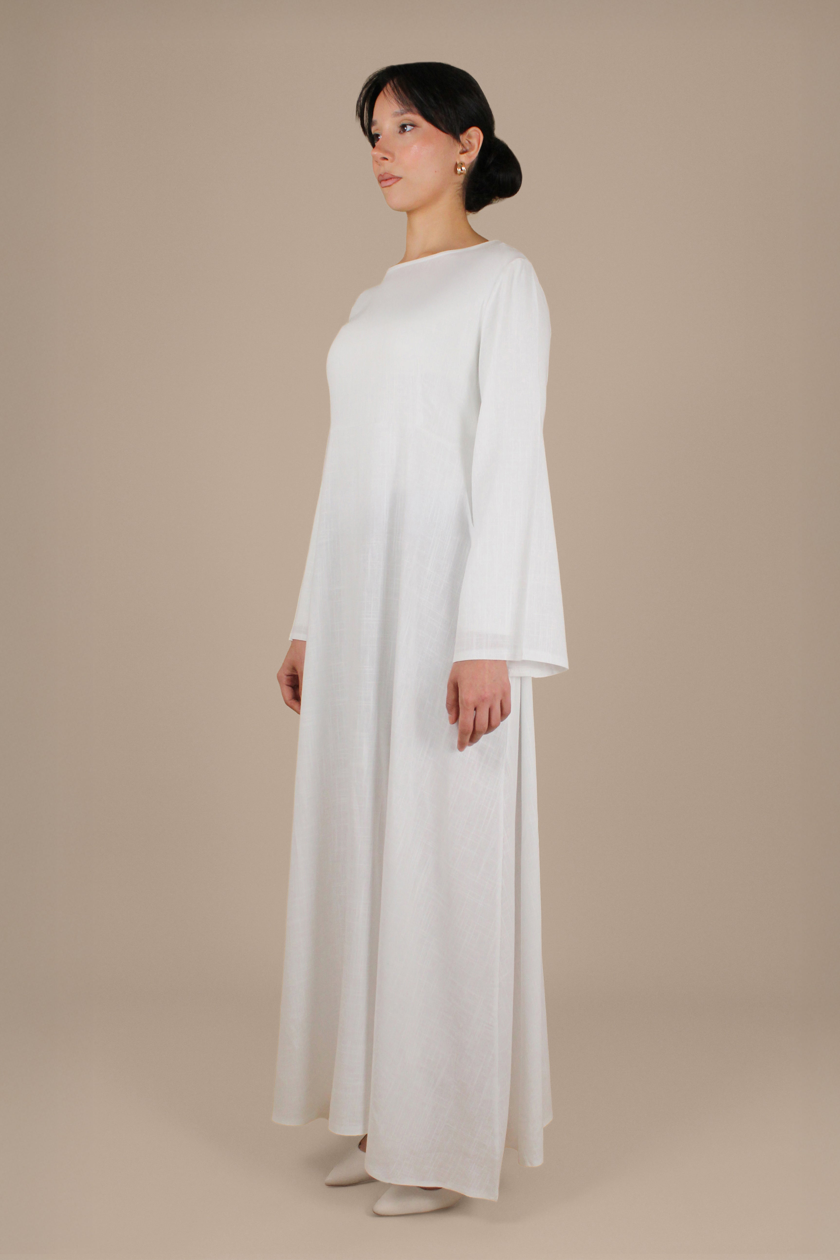 Linnea Dress ا Pure White