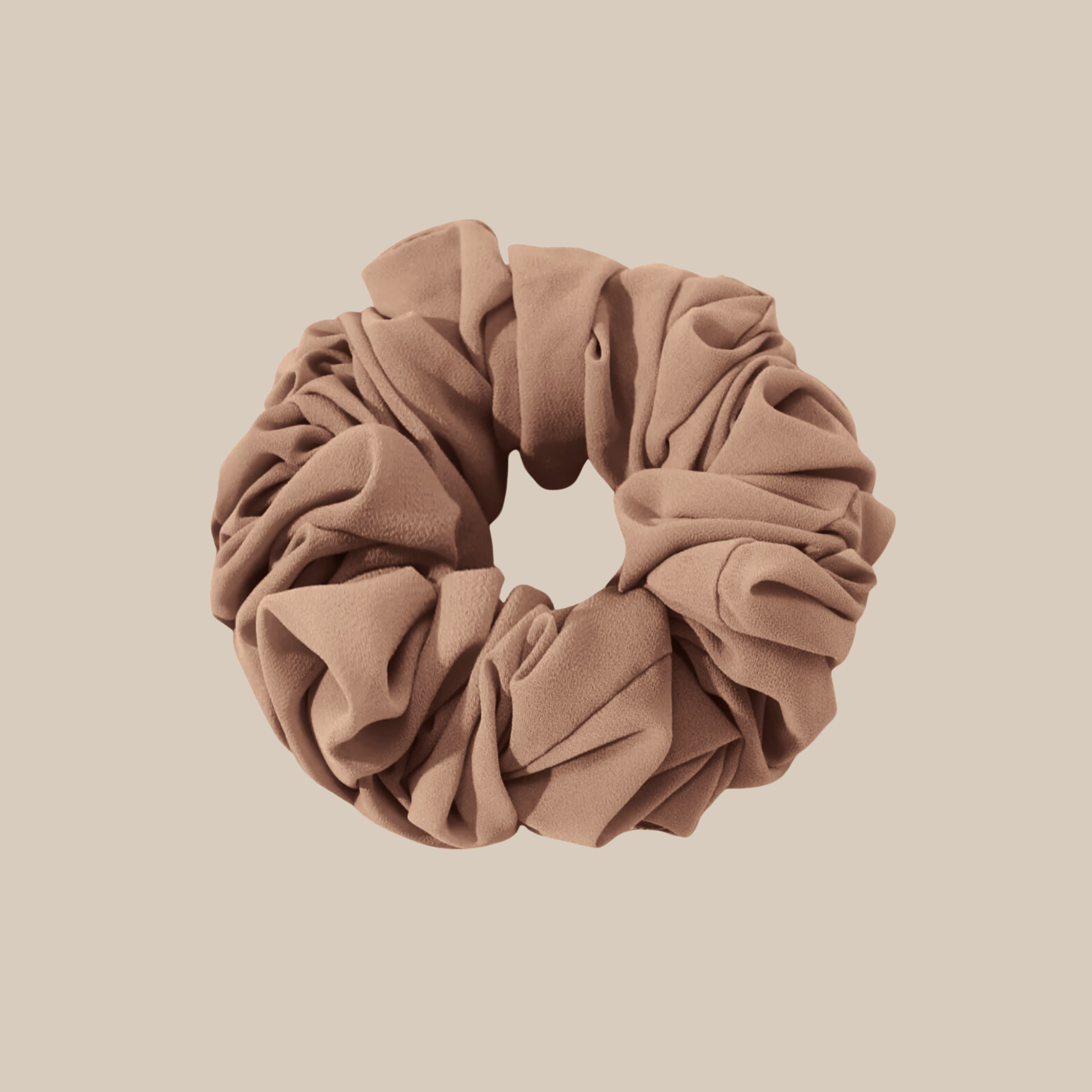 Scrunchie Chiffon ₪ Camel Beige Product