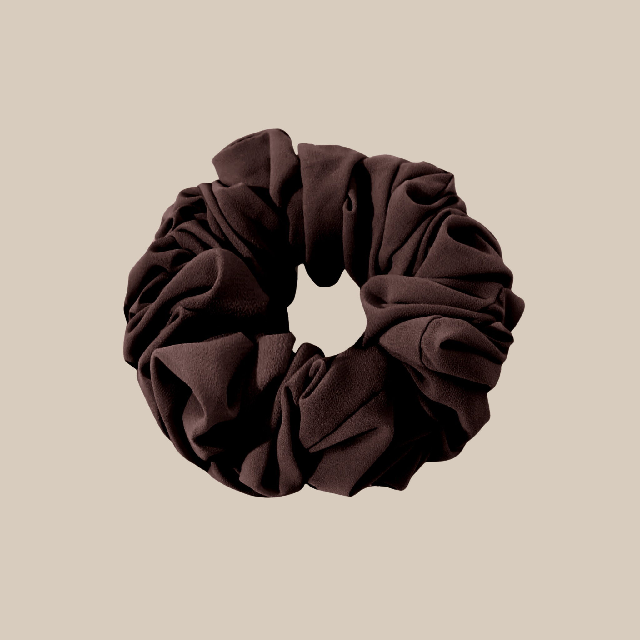 Scrunchie Chiffon ₪ Dark Coffee - Modest Ones