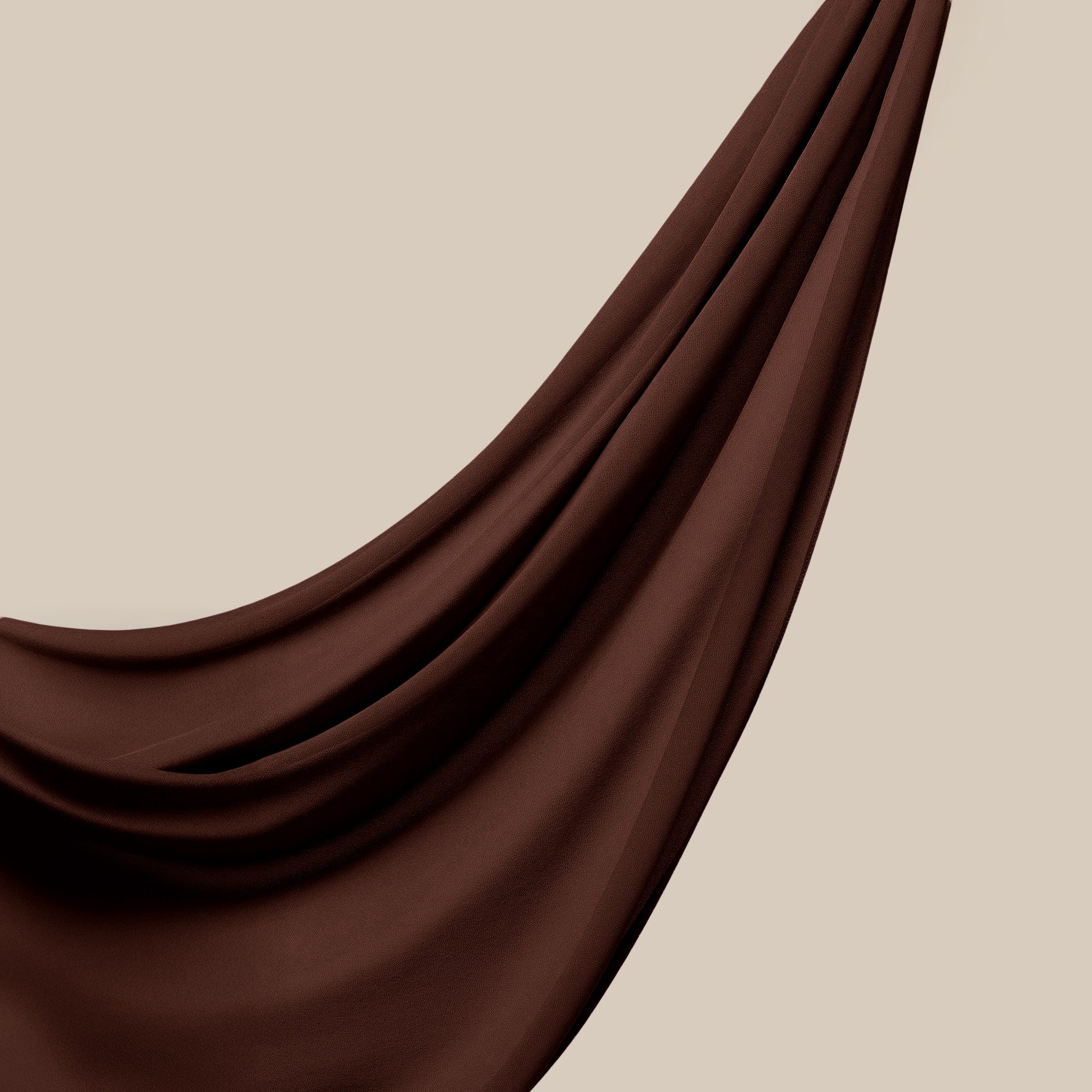 Dahliya Chiffon Hijab ا Cedar Brown