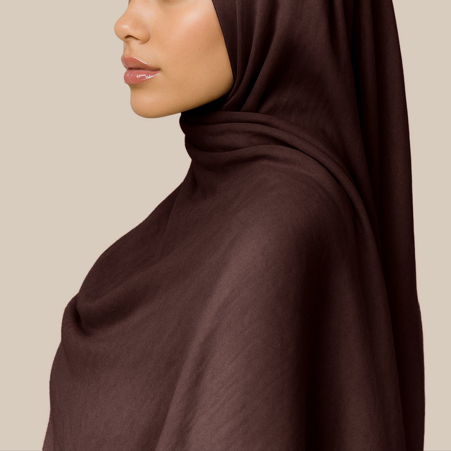 Camilla Ethereal Modal Hijab ₪ Hazelnut Brown