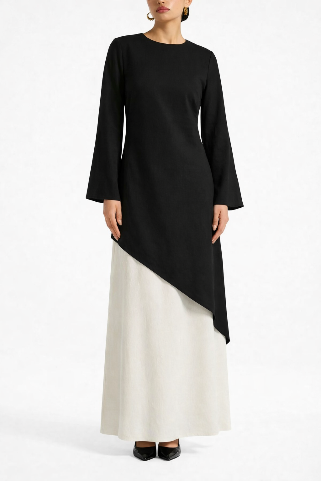 Olivia Two-piece ا Black-White