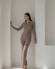 Serene Knit Set ا Pure Taupe