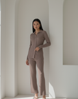 Serene Knit Set ا Pure Taupe