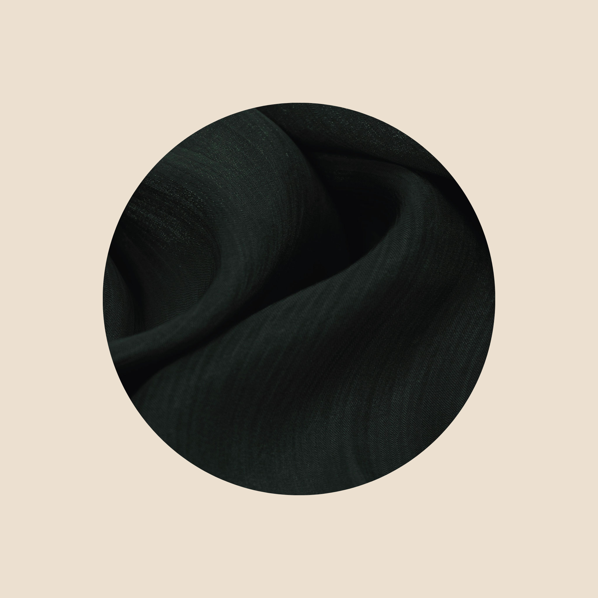 Silk Hijab ا Dark Green - H043