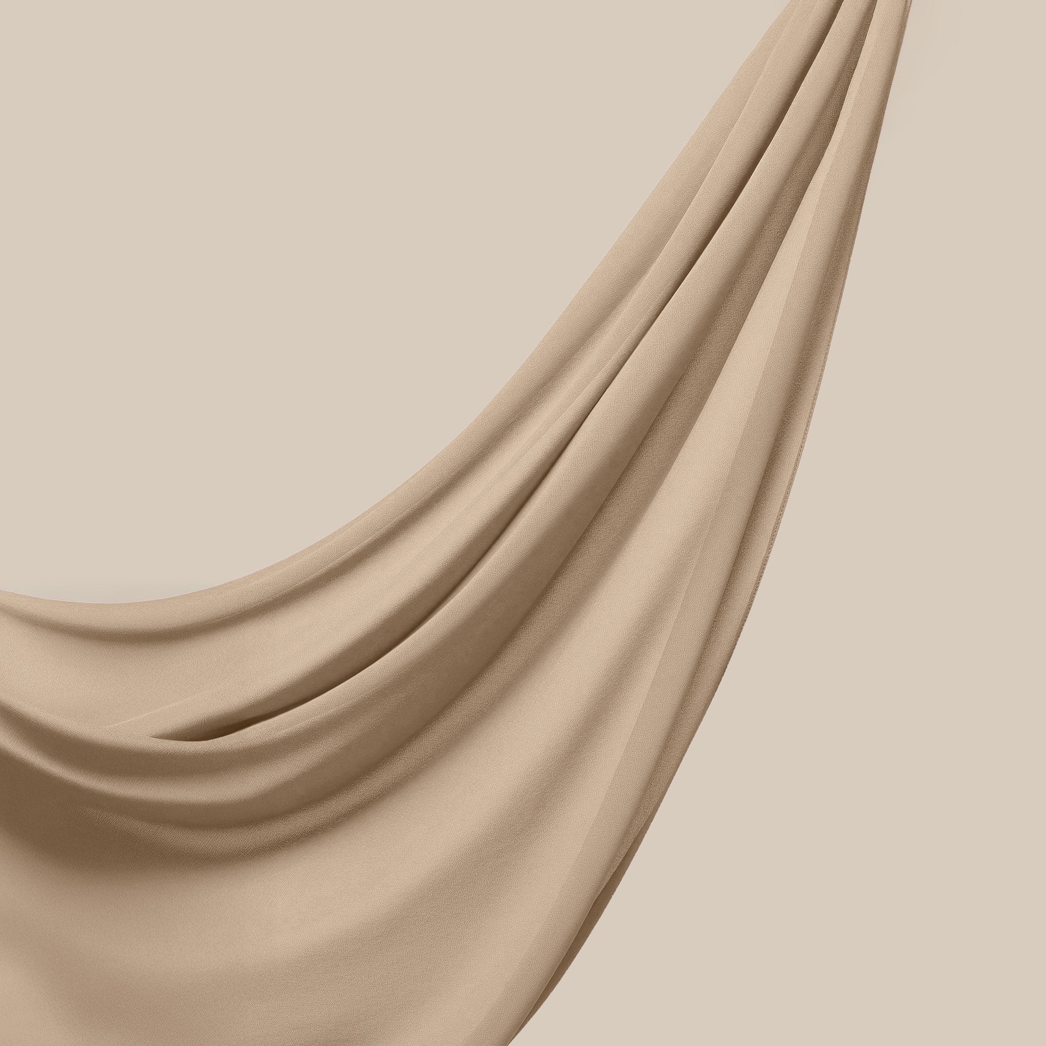 Dahliya Chiffon Hijab ₪ Desert Beige