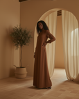 Nerine Essential Abaya ا Chestnut Brown