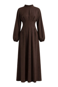Dahliya Dress ا Celestial Brown