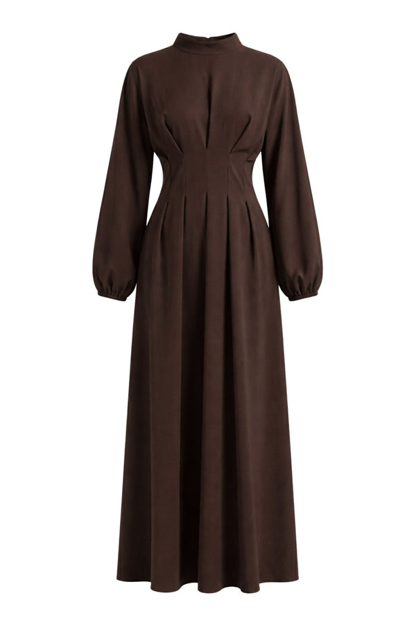 Dahliya Dress ا Celestial Brown