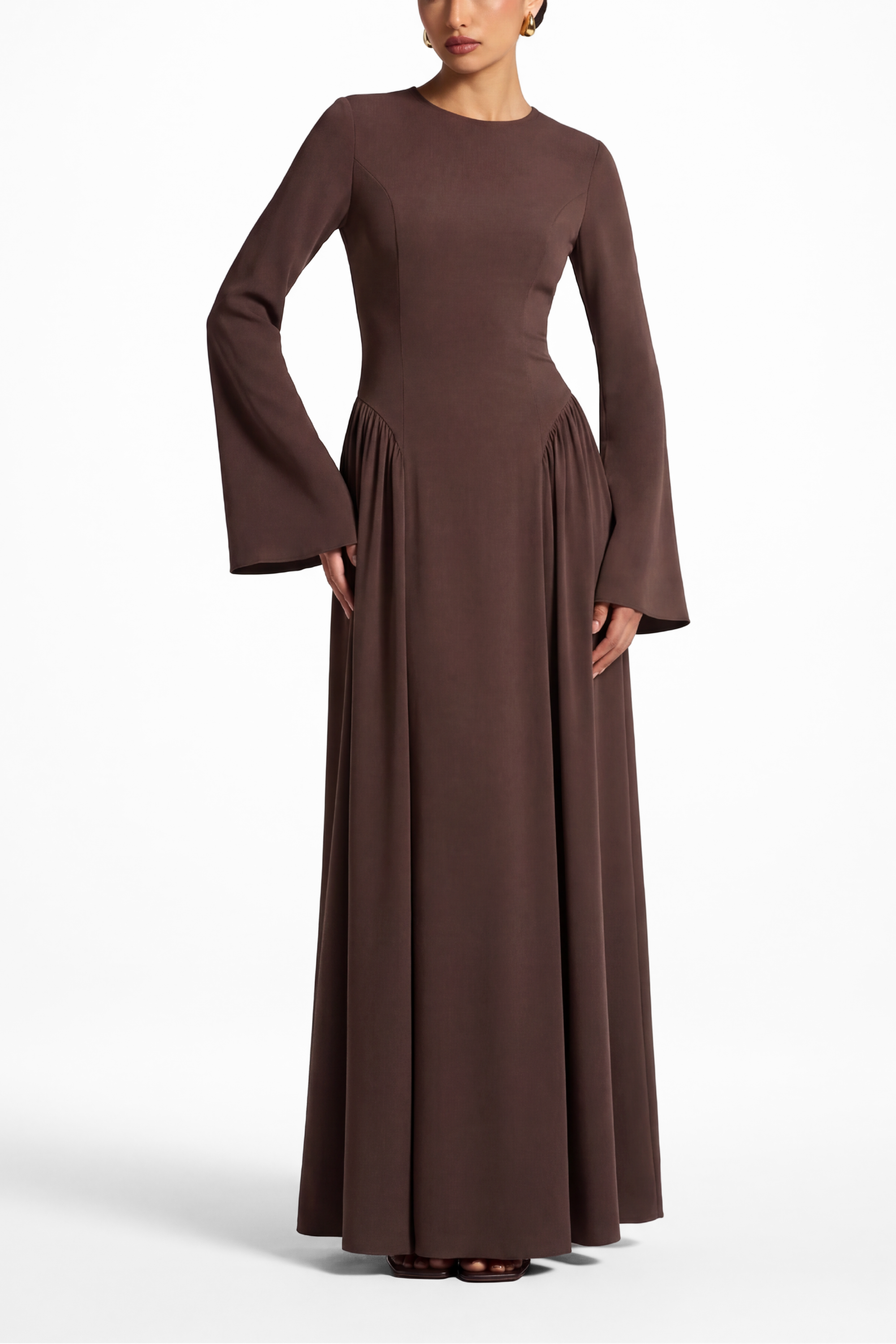 Magnolia Dress ا Chestnut Brown