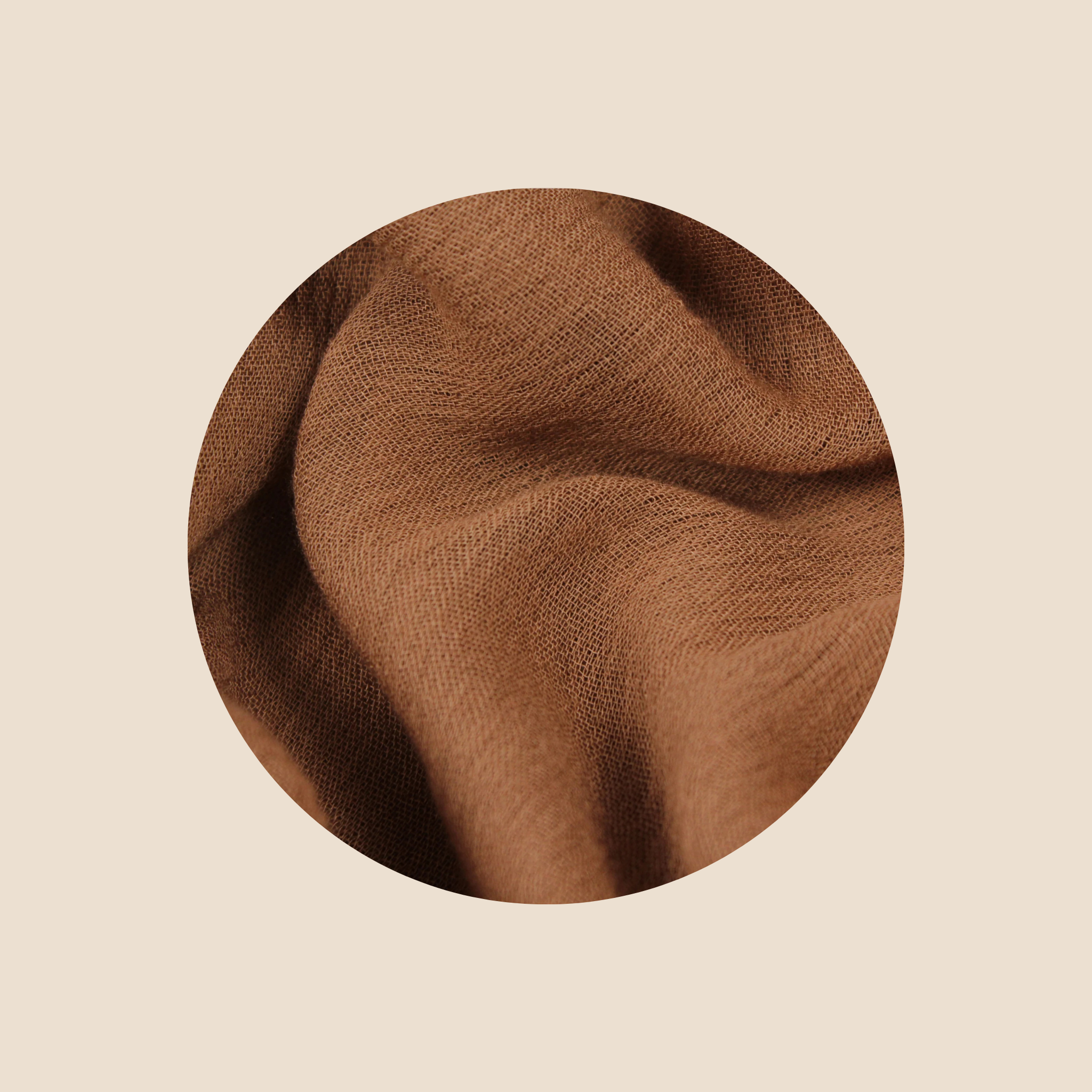 Linnea Pure Cotton Hijab ₪ Chestnut Oak