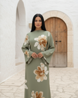 Rosara Dress ا Olive Green
