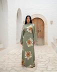 Rosara Dress ا Olive Green