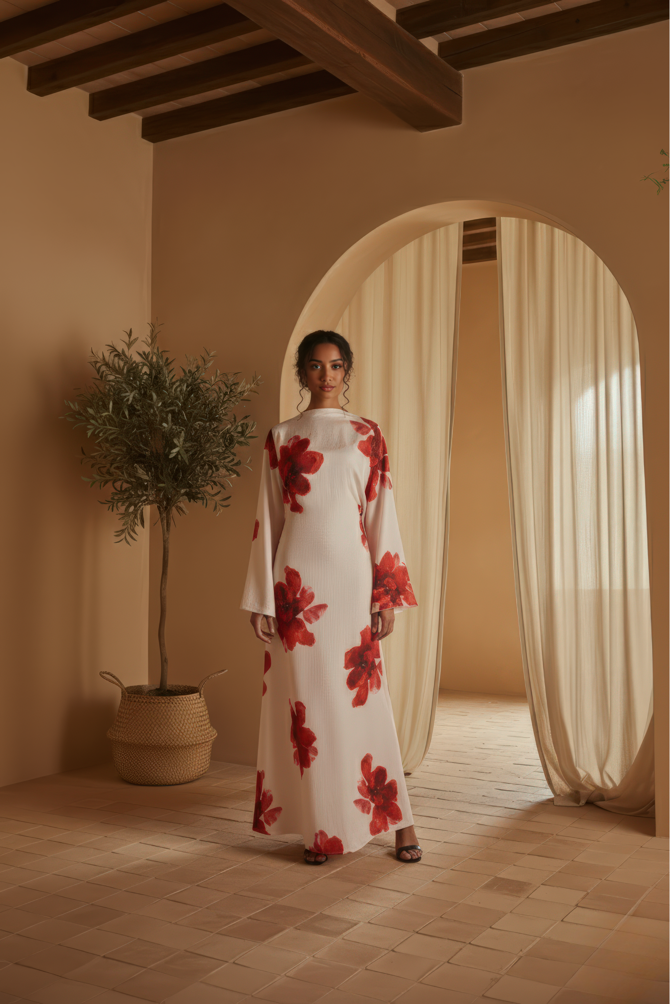 Rosara Dress ا Off White