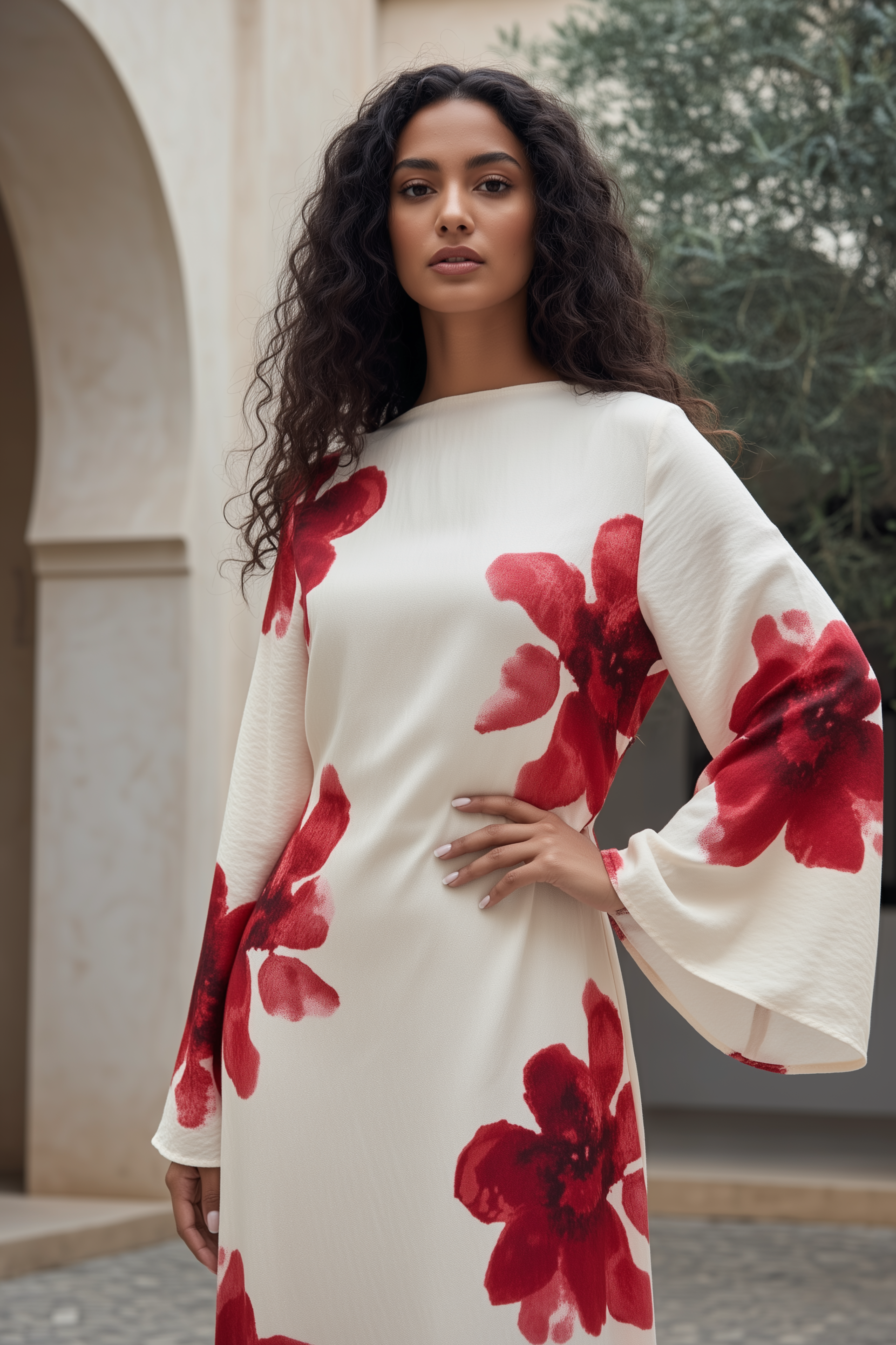 Rosara Dress ا Off White