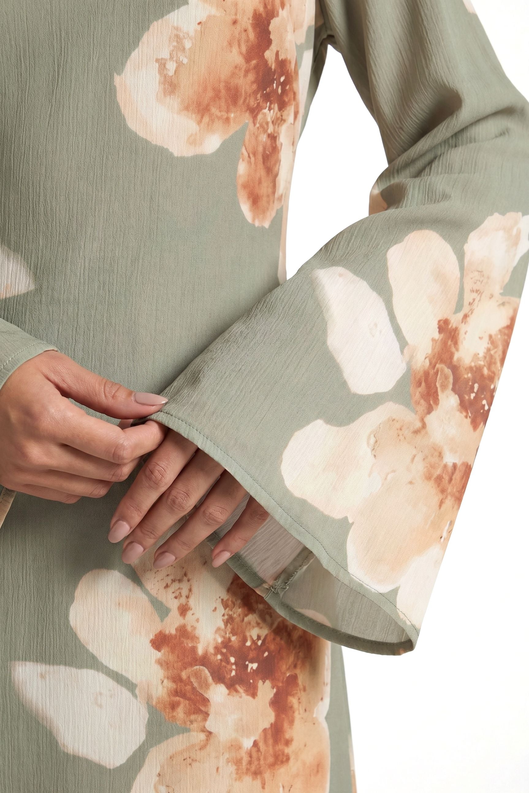 Rosara Dress ا Olive Green