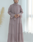 Ivorea abaya 3-piece ا Pale Pink x