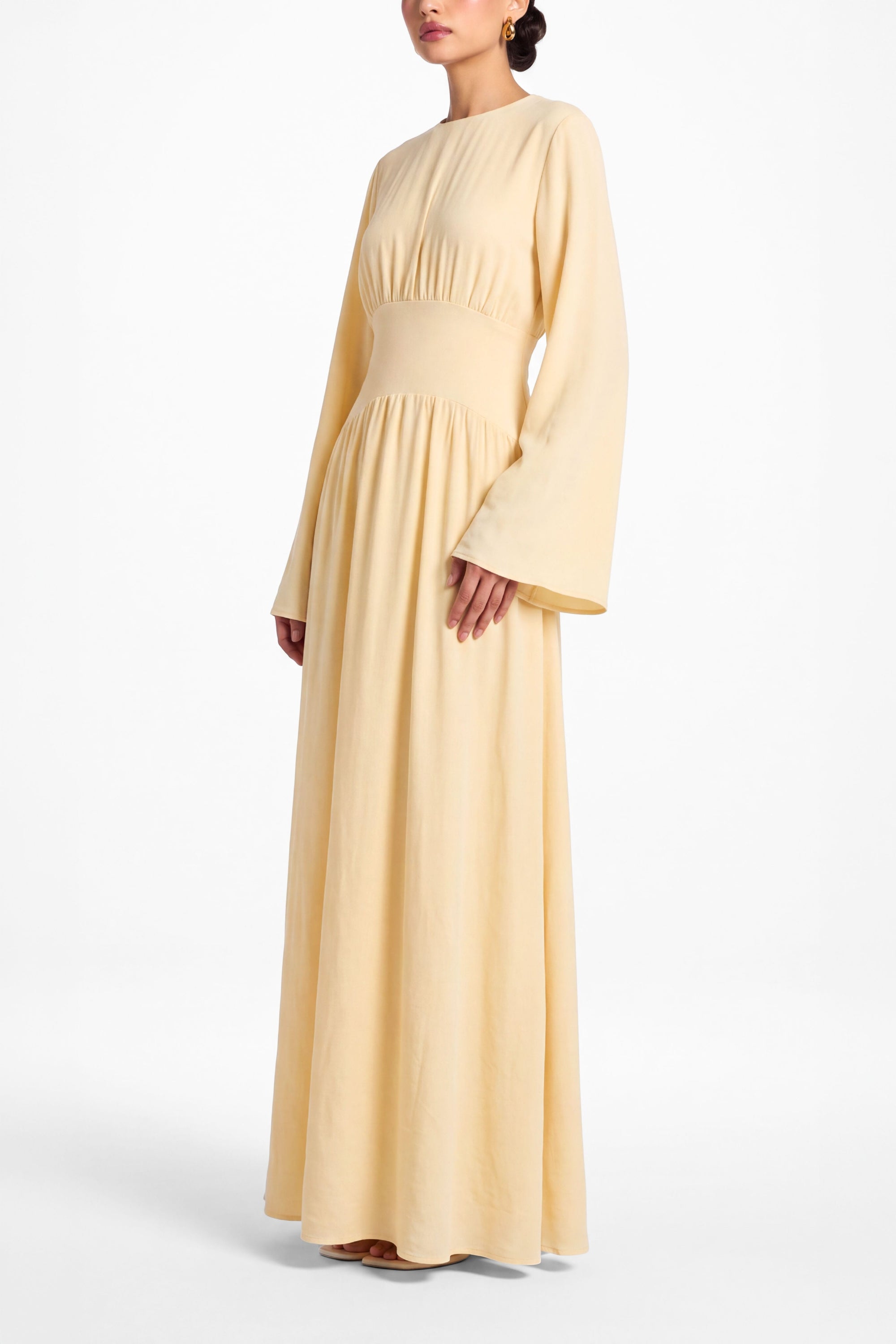 Amara Dress ا Butter Yellow