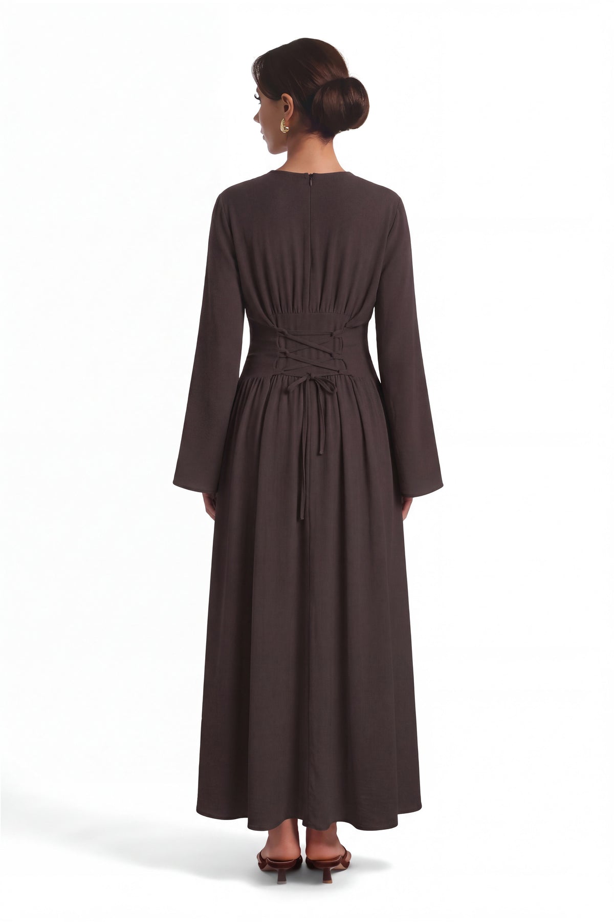 Amara Dress ا Celestial Brown