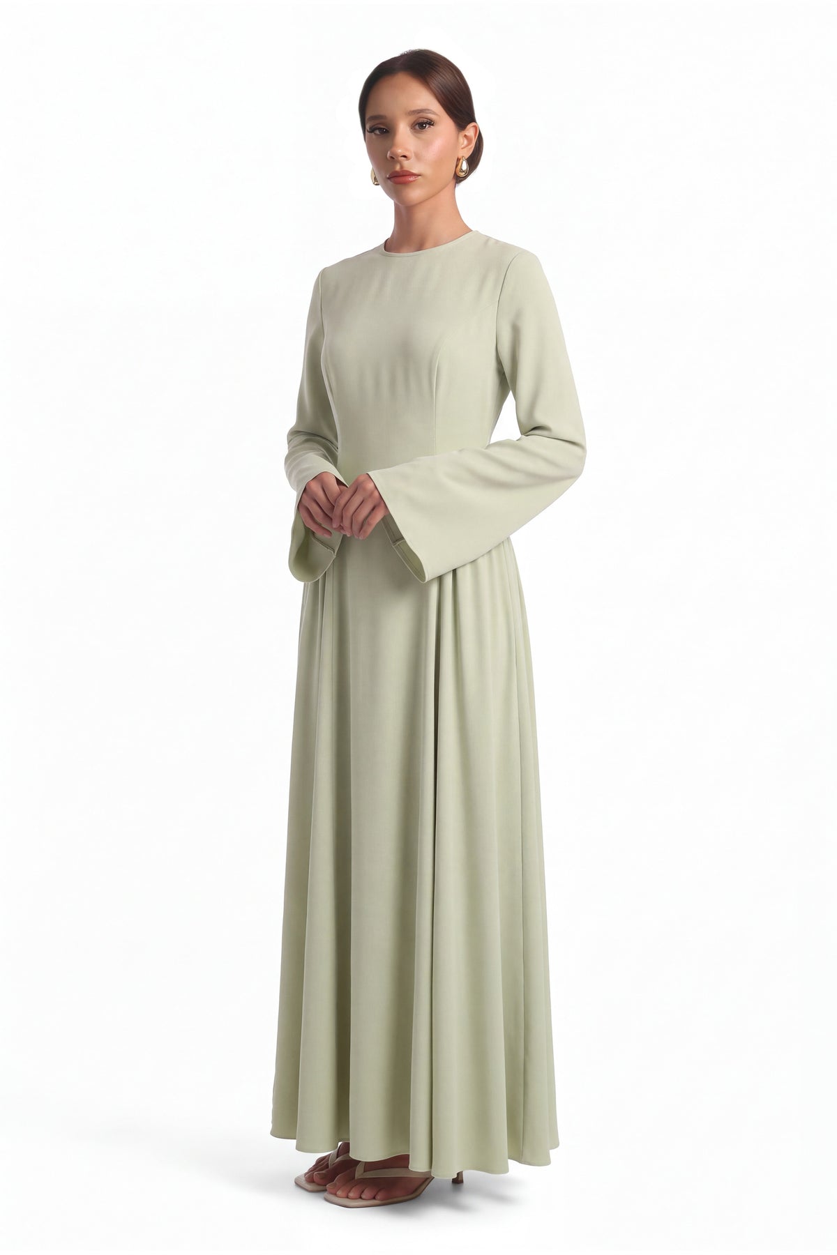 Amira Dress ا Garden Sage