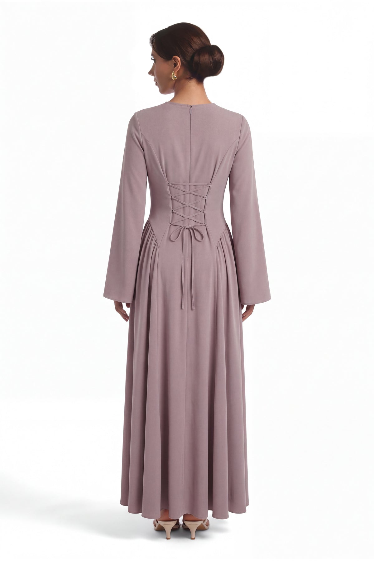 Amira Dress ا Soft Mauve