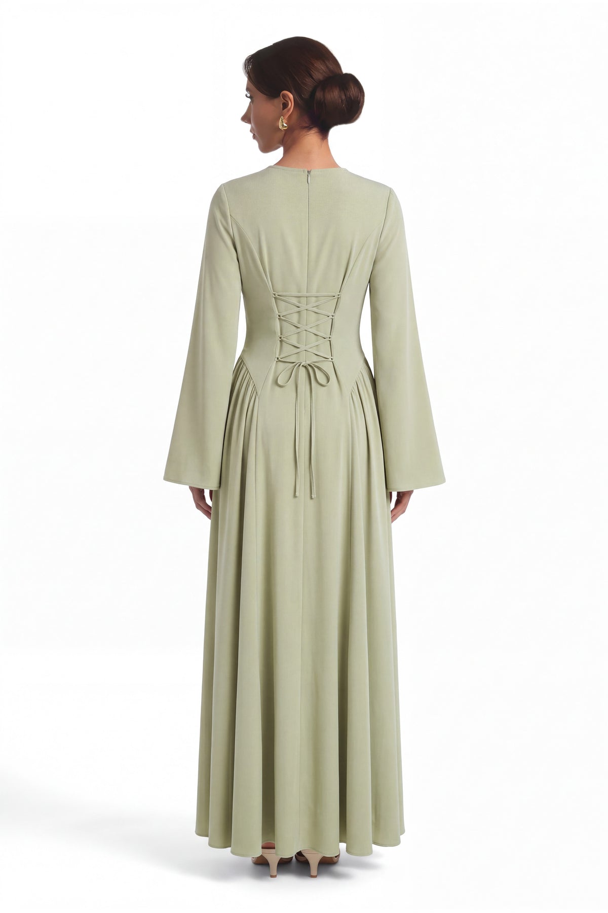 Amira Dress ا Garden Sage