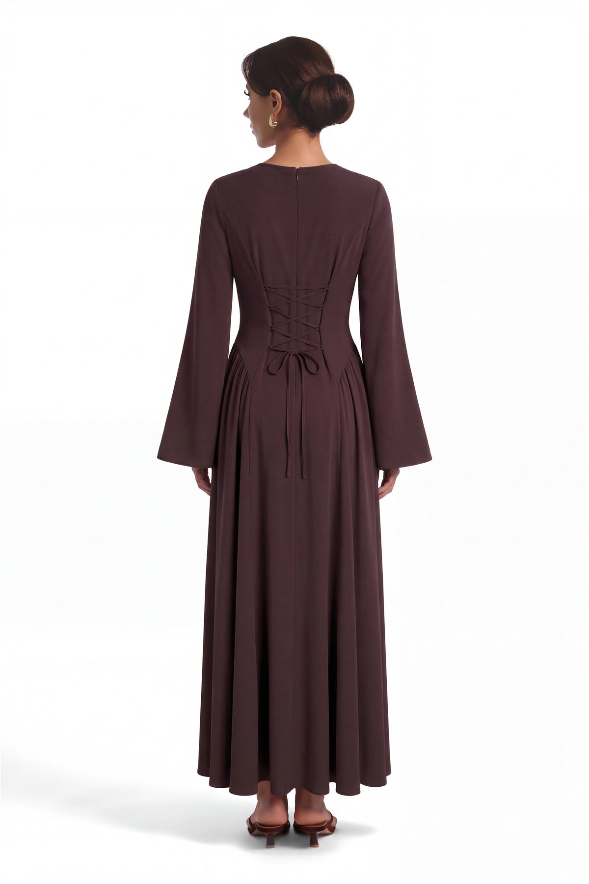 Amira Dress ا Celestial Brown