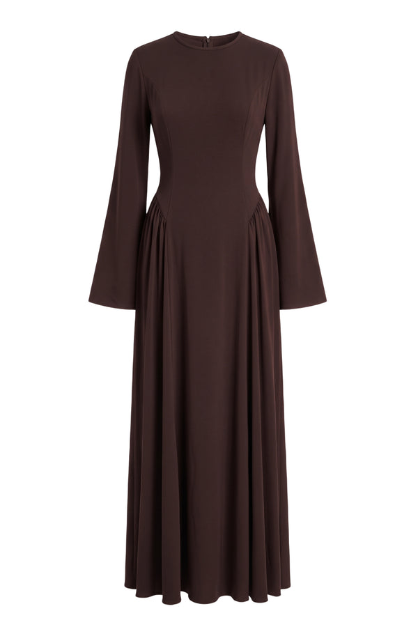 Amira Dress ا Celestial Brown