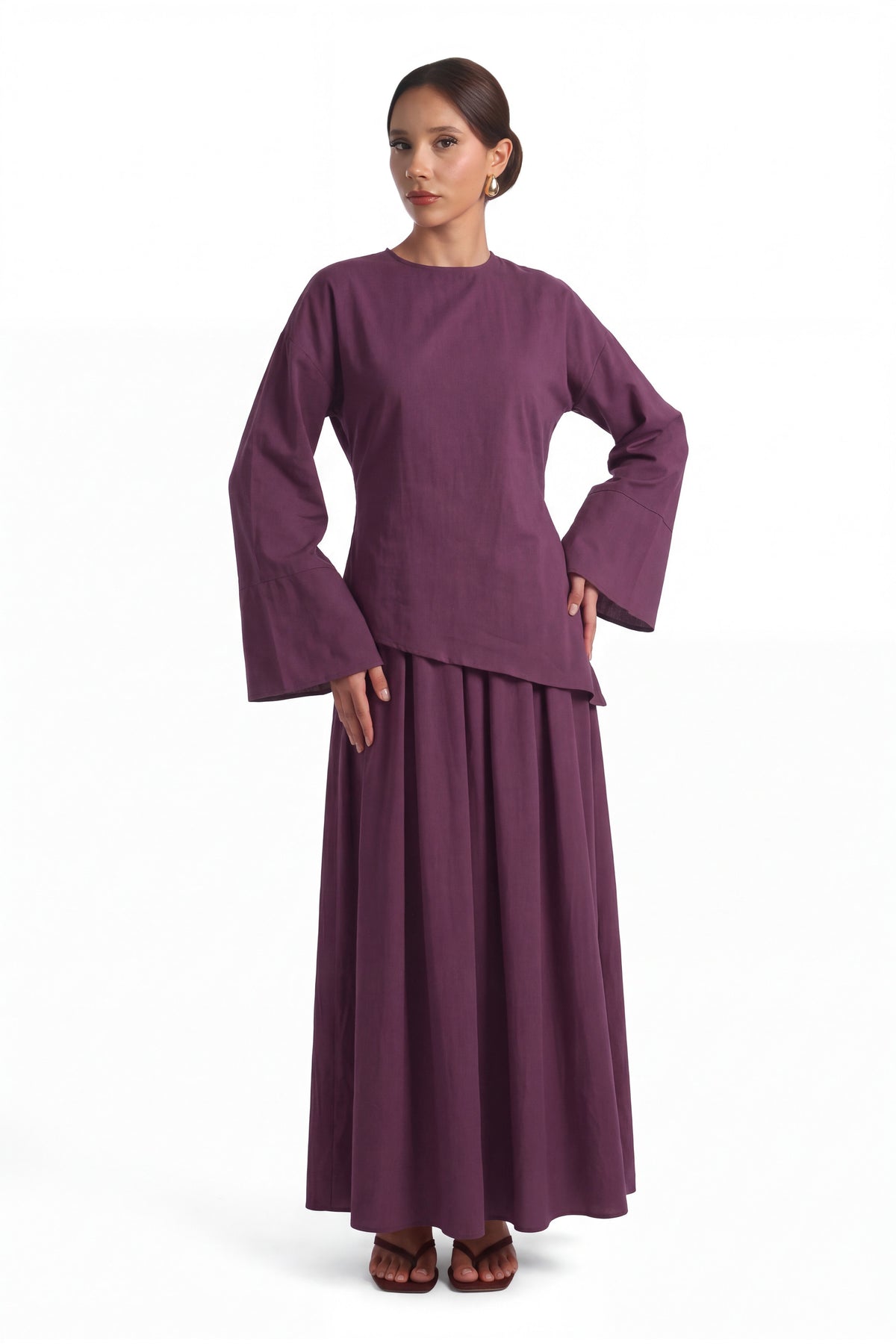 Anna Two-Piece ا Aubergine Purple