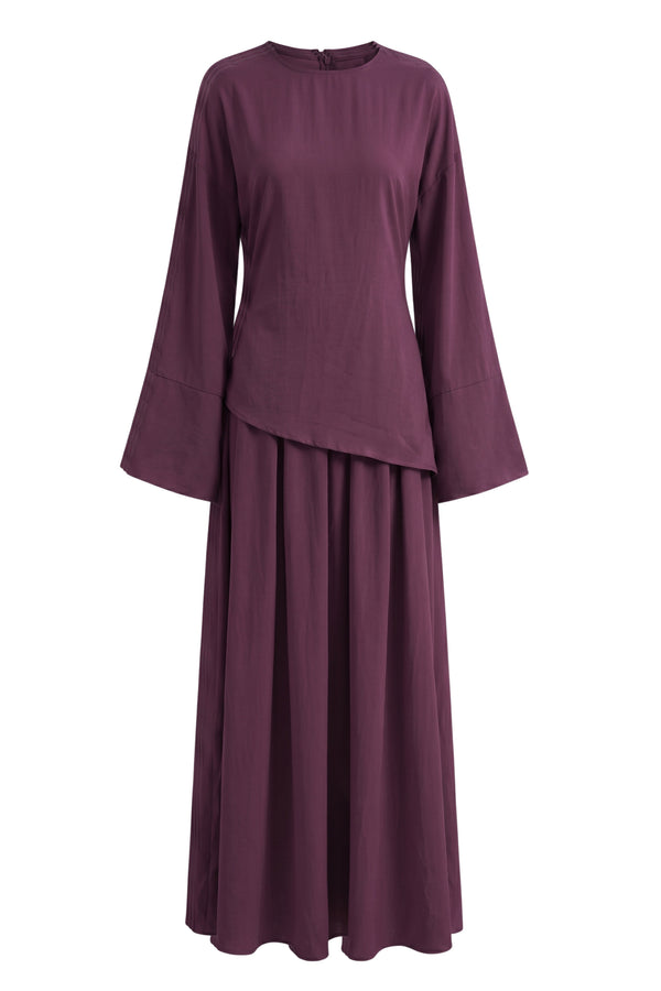 Anna Two-Piece ا Aubergine Purple