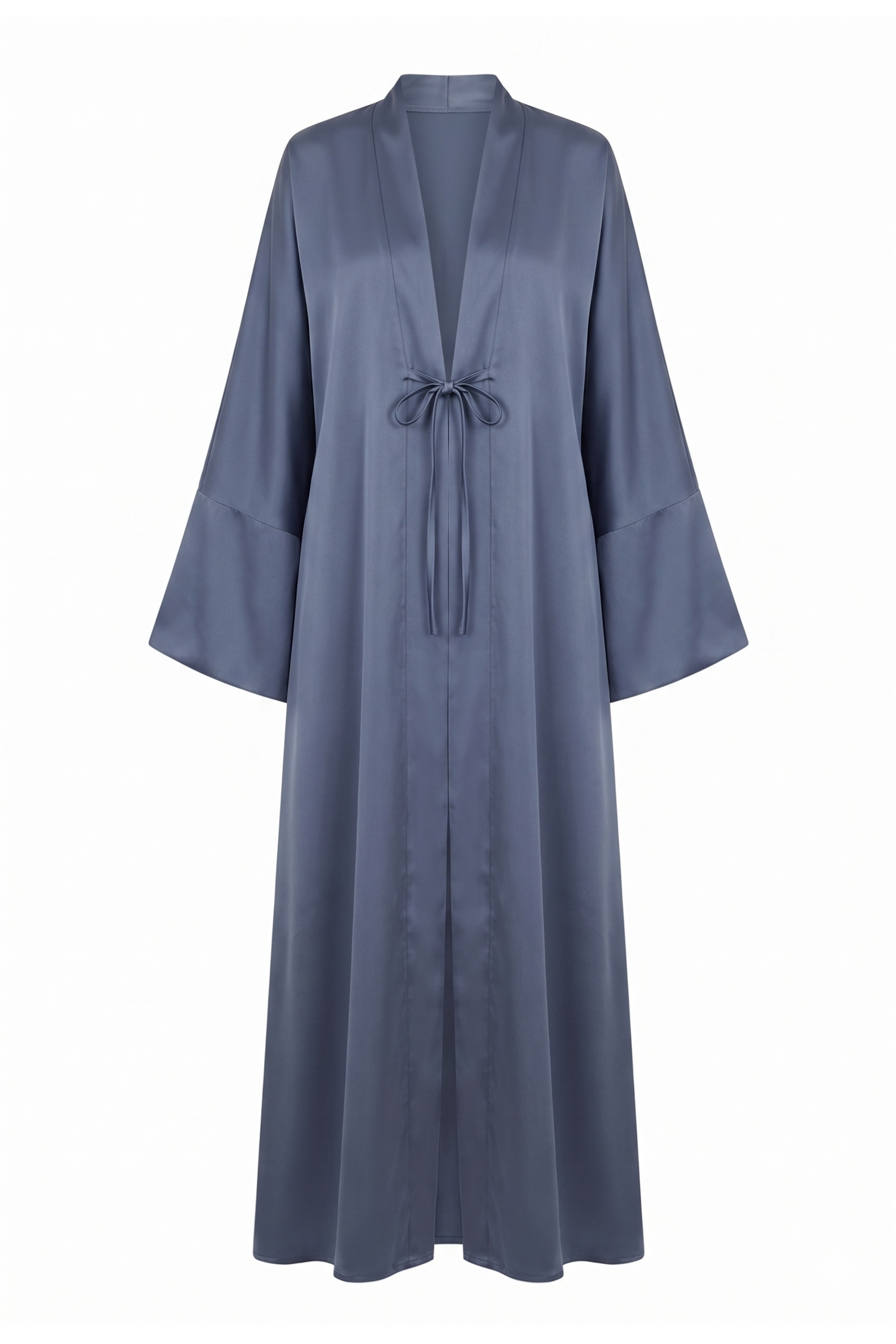 Asya Open Abaya ا Silky Blue